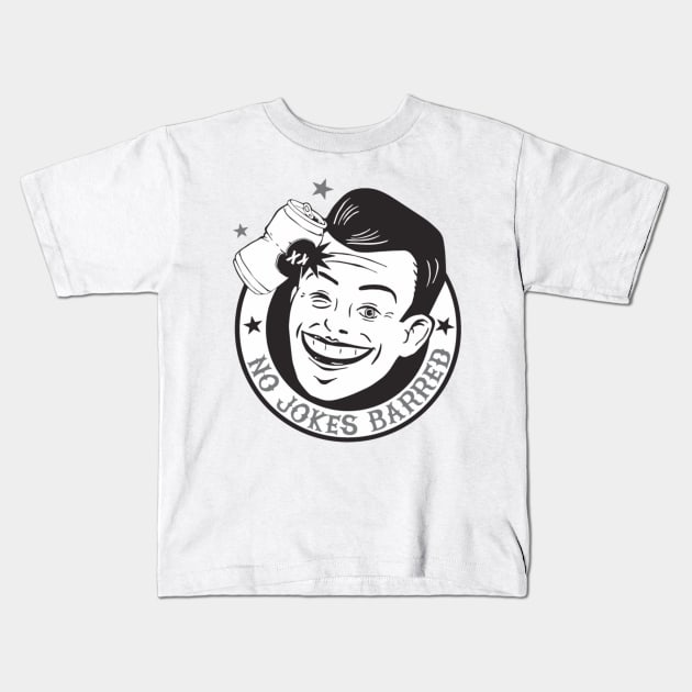 No Jokes Barred Logo Kids T-Shirt by JonForward